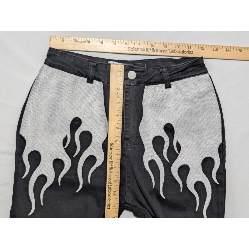 I.AM.GIA QUINN FLARE FLAME Black Stretch Denim Jeans - Women Small - Picture 8 of 16
